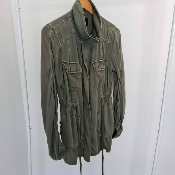 Portman's military style zip up jacket, army green - Picture 8 of 9